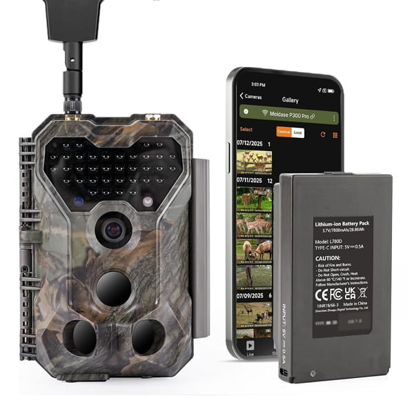 Gardepro X70 Pro – Li-ion baterija 7800 mAh i aplikacija
