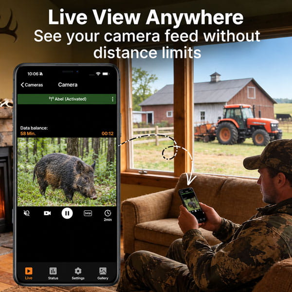 Gardepro X70 Pro – prijenos uživo u aplikaciji